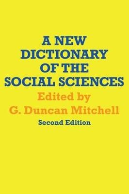 A New Dictionary of the Social Sciences - 