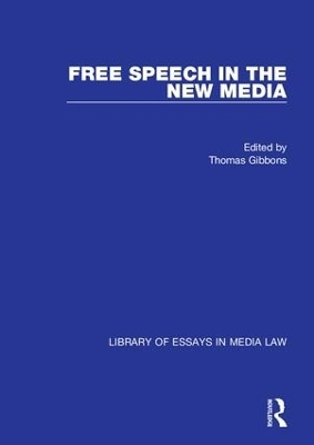 Free Speech in the New Media - 