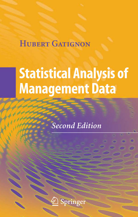 Statistical Analysis of Management Data - Hubert Gatignon