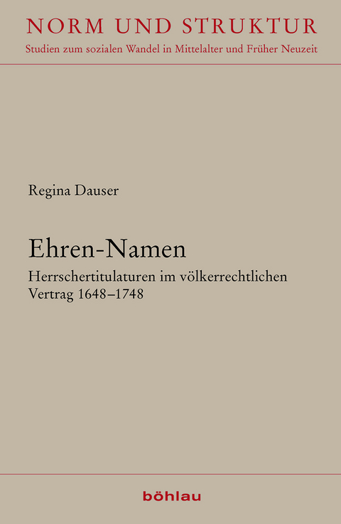 Ehren-Namen - Regina Dauser