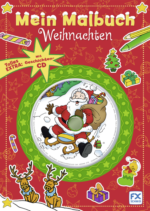 Mein Malbuch Weihnachten. Mit Geschichten-CD