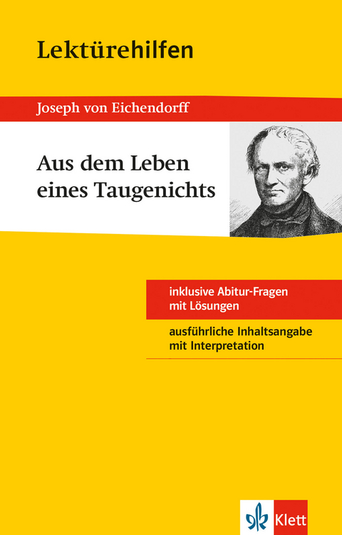 Lektürehilfen Joseph von Eichendorff "Aus dem Leben eines Taugenichts"