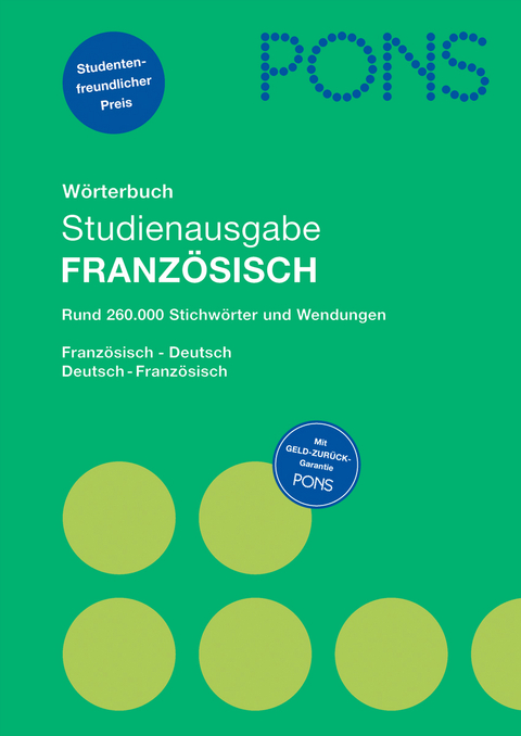 PONS Wörterbuch Studienausg. Französisch f. Schule & Studium f. Rheinland-Pfalz