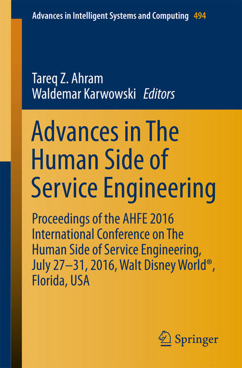 Advances in The Human Side of Service Engineering - 