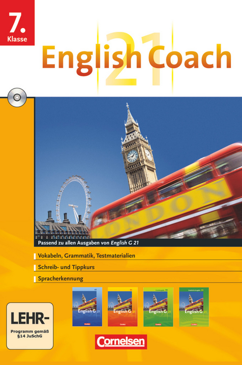 English G 21 - English Coach 21 (zu allen Ausgaben) - Lernsoftware für zu Hause - Band 3: 7. Schuljahr - James Pankhurst, Markus Ritter, Angelika Thiele