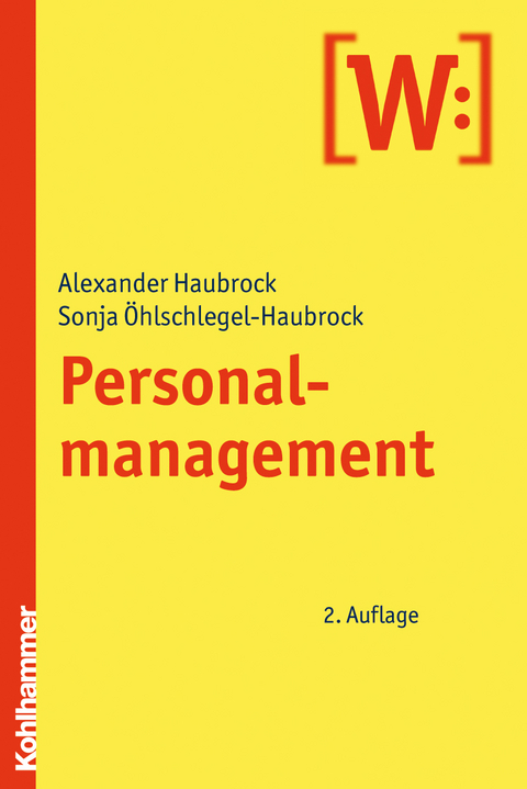 Personalmanagement - Alexander Haubrock, Sonja Öhlschlegel-Haubrock