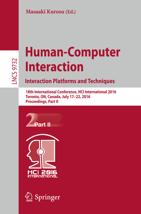 Human-Computer Interaction. Interaction Platforms and Techniques - 