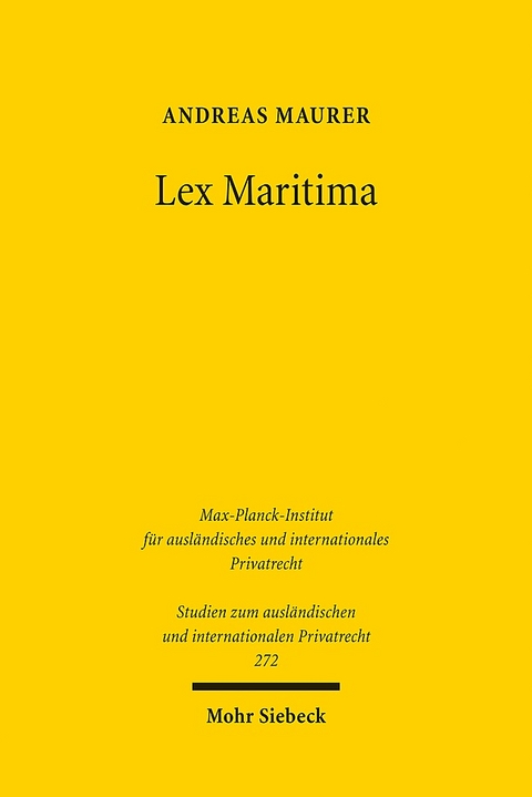 Lex Maritima - Andreas Maurer