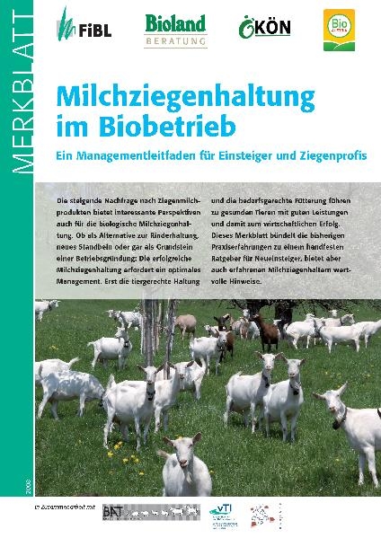 Milchziegenhaltung im Biobetrieb - Kerstin Barth, Elisabeth Horvat, Andreas Kern, Veronika Maurer, Jeannette Muntwyler, Christel Simantke, Elisabeth Stöger, Bärbel Reinmuth