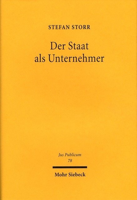 Der Staat als Unternehmer - Stefan Storr