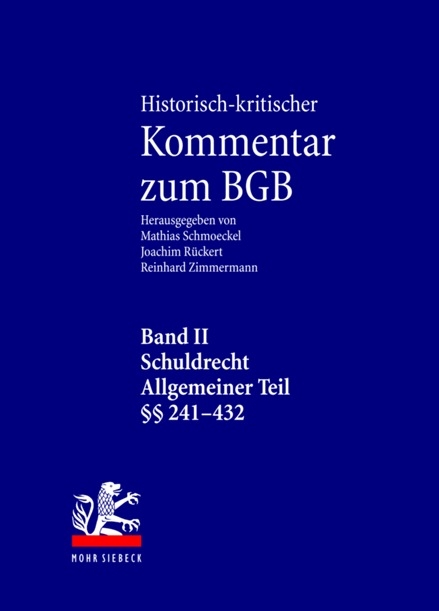 Historisch-kritischer Kommentar zum BGB - 