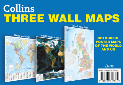 Collins Three Wall Maps -  Collins Maps