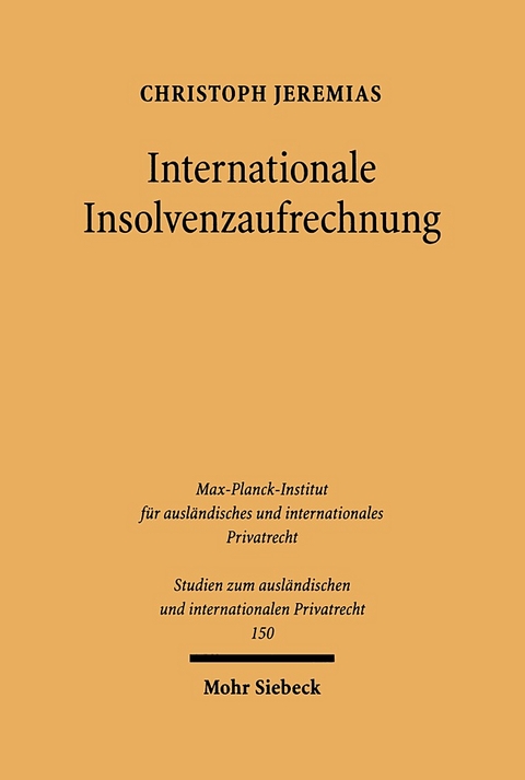 Internationale Insolvenzaufrechnung - Christoph Jeremias