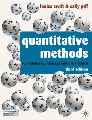 Quantitative Methods - Louise Swift, Sally Piff