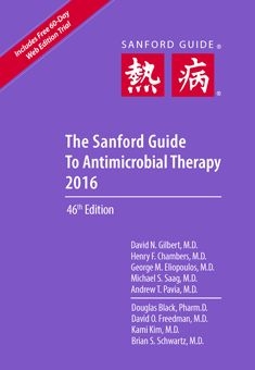 The Sandford Guide To Antimicrobial Therapy 2016  ( pocket edition ) - 