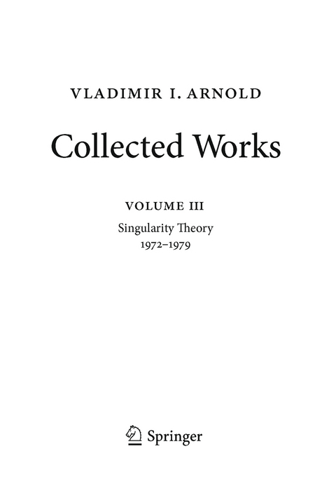 Vladimir Arnold – Collected Works - Vladimir I. Arnold