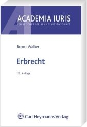 Erbrecht - Hans Brox, Wolf D Walker