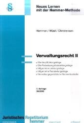 Verwaltungsrecht II - Karl E Hemmer, Achim Wüst