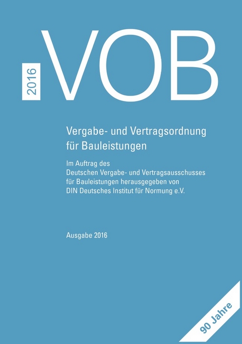 VOB 2016 Gesamtausgabe - 