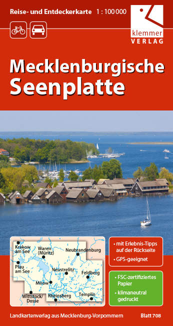 Reise- und Entdeckerkarte Mecklenburgische Seenplatte - 