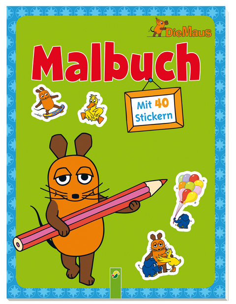 Die Maus - Malbuch mit 40 Stickern