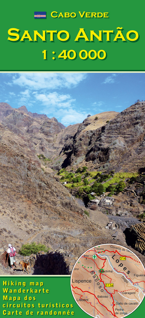 Cabo Verde: Santo Antão (Antao) 1:40000 - Pitt Reitmaier, Lucete Fortes