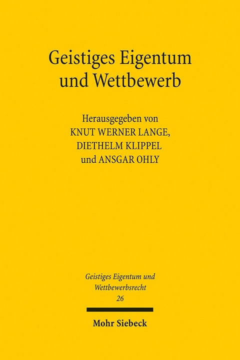 Geistiges Eigentum und Wettbewerb - 