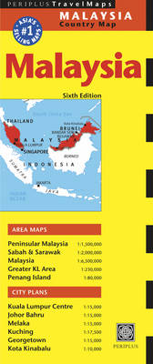 Malaysia Travel Map Sixth Edition - Periplus Editors