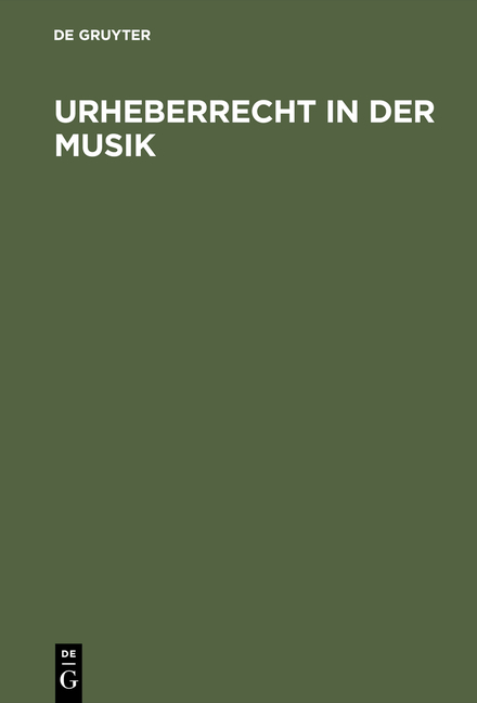 Urheberrecht in der Musik