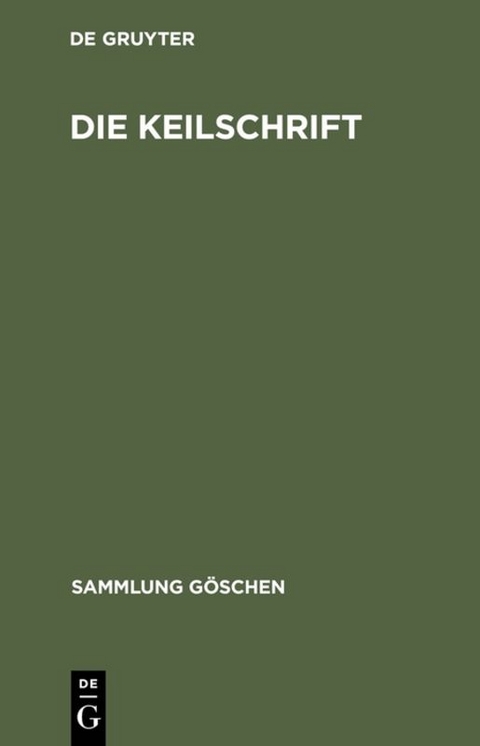 Die Keilschrift