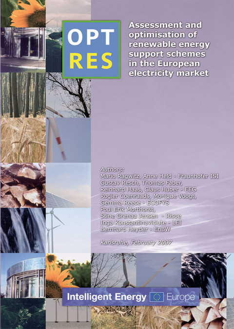 OPTRES. Assessment and optimisation of renewable energy support schemes in the European electricity market. - Mario Ragwitz