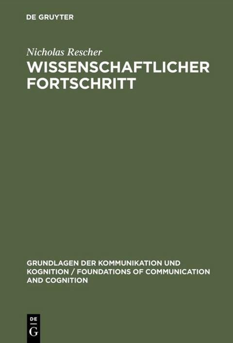 Wissenschaftlicher Fortschritt - Nicholas Rescher