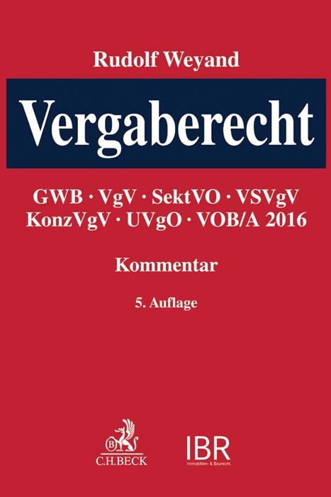 Vergaberecht - Rudolf Weyand