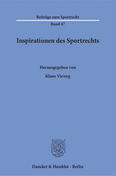 Inspirationen des Sportrechts. - 