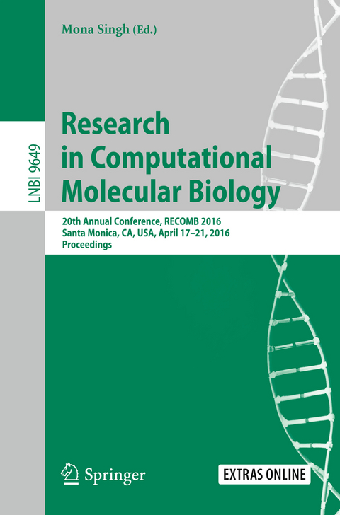 Research in Computational Molecular Biology - 