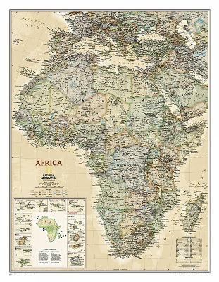 Africa Executive, Laminated - National Geographic Maps