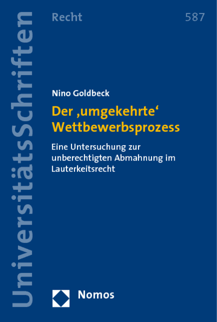 Der ,umgekehrte' Wettbewerbsprozess - Nino Goldbeck