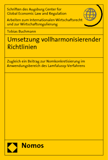 Umsetzung vollharmonisierender Richtlinien - Tobias Buchmann