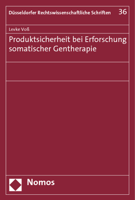 Produktsicherheit bei Erforschung somatischer Gentherapie