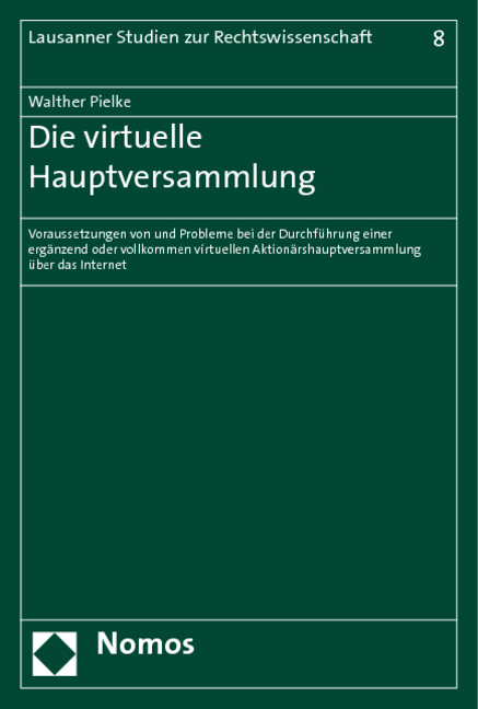 Die virtuelle Hauptversammlung - Walther Pielke