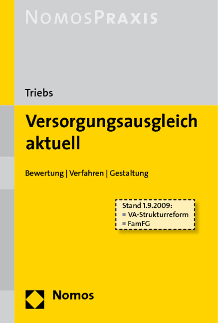 Versorgungsausgleich aktuell - Michael Triebs