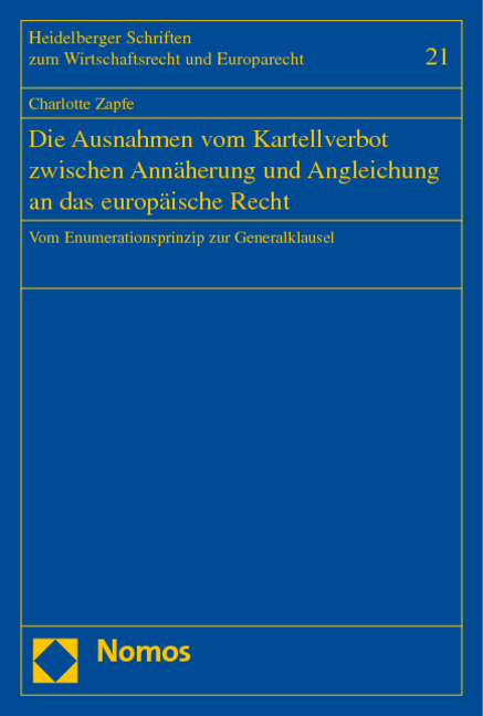 Die Ausnahmen vom Kartellverbot zwischen Annäherung und Angleichung an das europäische Recht