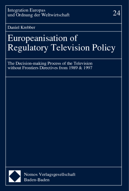 Europeanisation of Regulatory Television Policy - Daniel Krebber