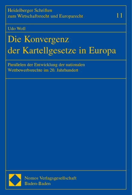 Die Konvergenz der Kartellgesetze in Europa