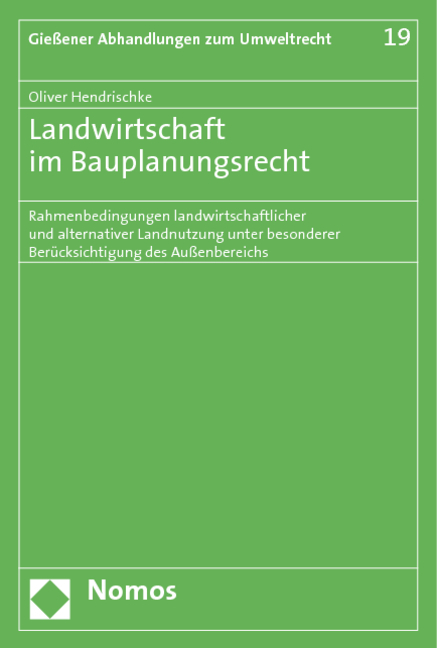 Landwirtschaft im Bauplanungsrecht