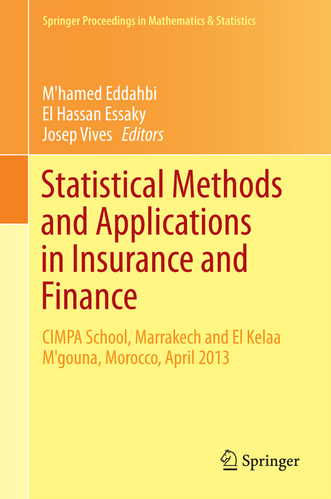 Statistical Methods and Applications in Insurance and Finance - 