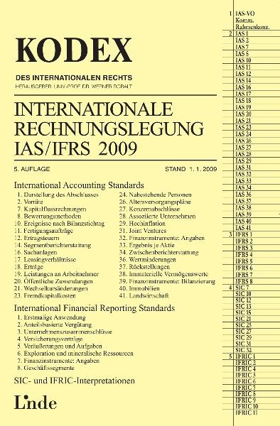 Jubiläumsabo KODEX Internationale Rechnungslegung IAS/IFRS 2009 - 