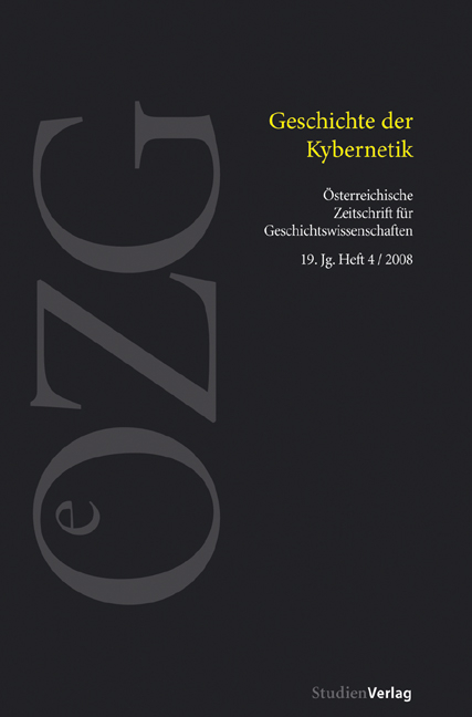 Österreichische Zeitschrift für Geschichtswissenschaften 4/08