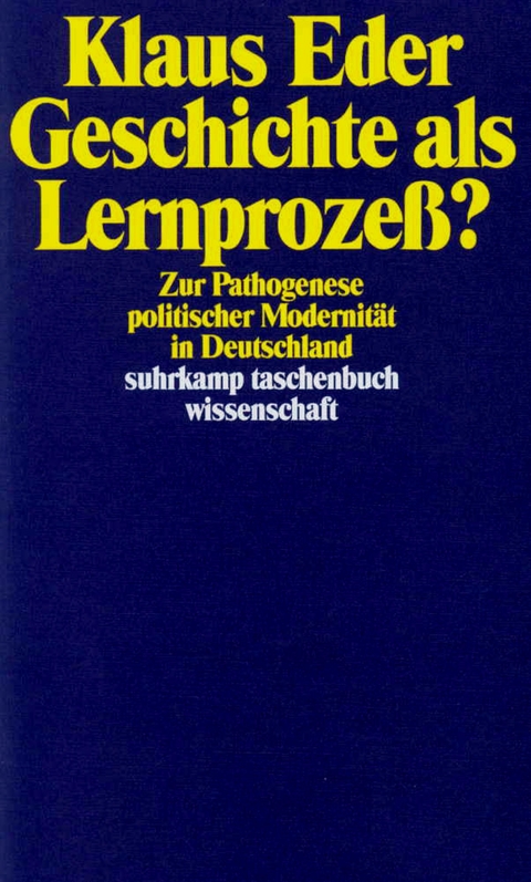 Geschichte als Lernprozeß? - Klaus Eder