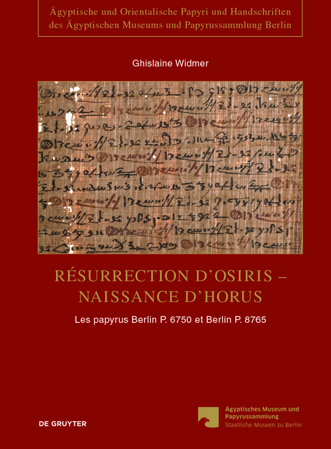 Résurrection d’Osiris - Naissance d’Horus - Ghislaine Widmer